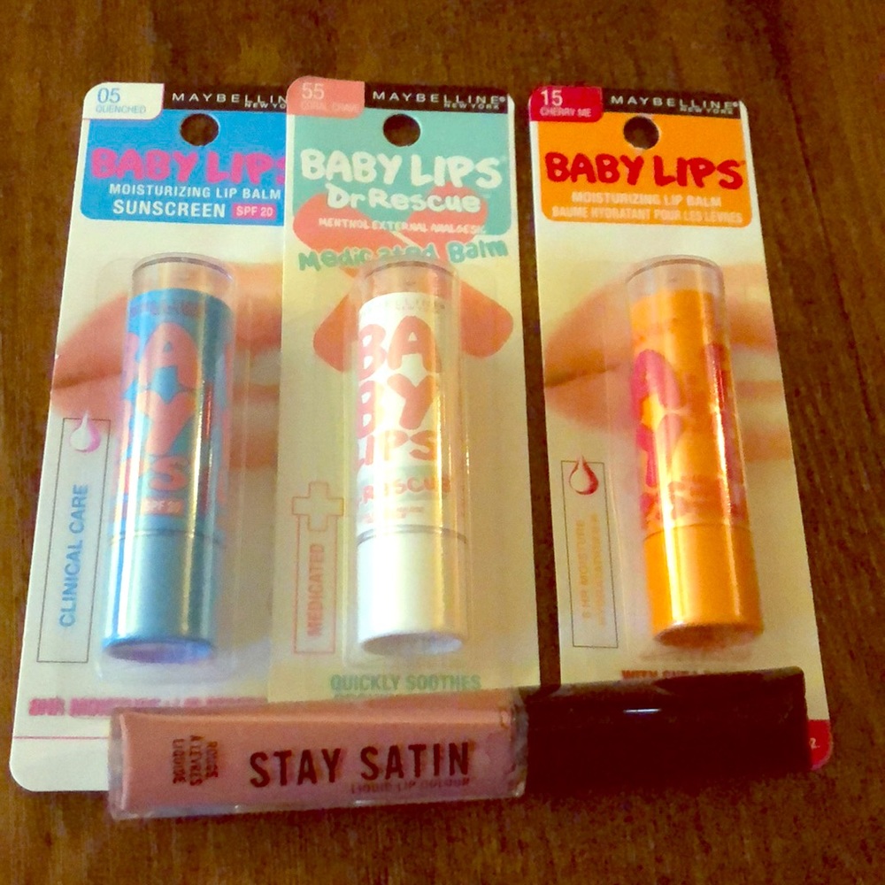 Maybelline Baby Lips Bundle! Bonus Rimmell Gloss!